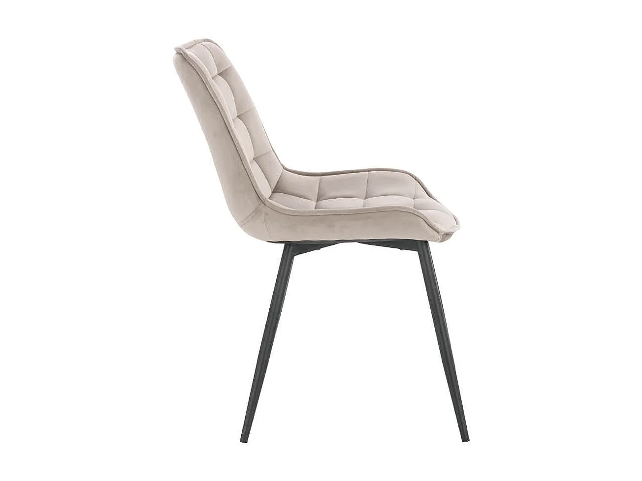 Home Deluxe Chaise de salle à manger IKALO velours marron clair Quantité : 2