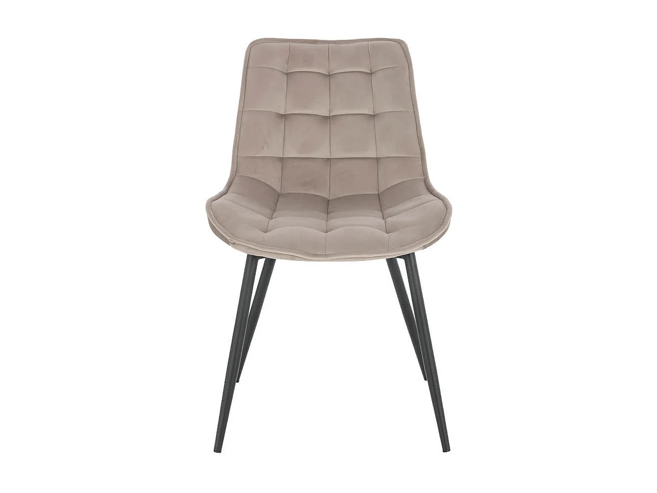 Home Deluxe Chaise de salle à manger IKALO velours marron clair Quantité : 2