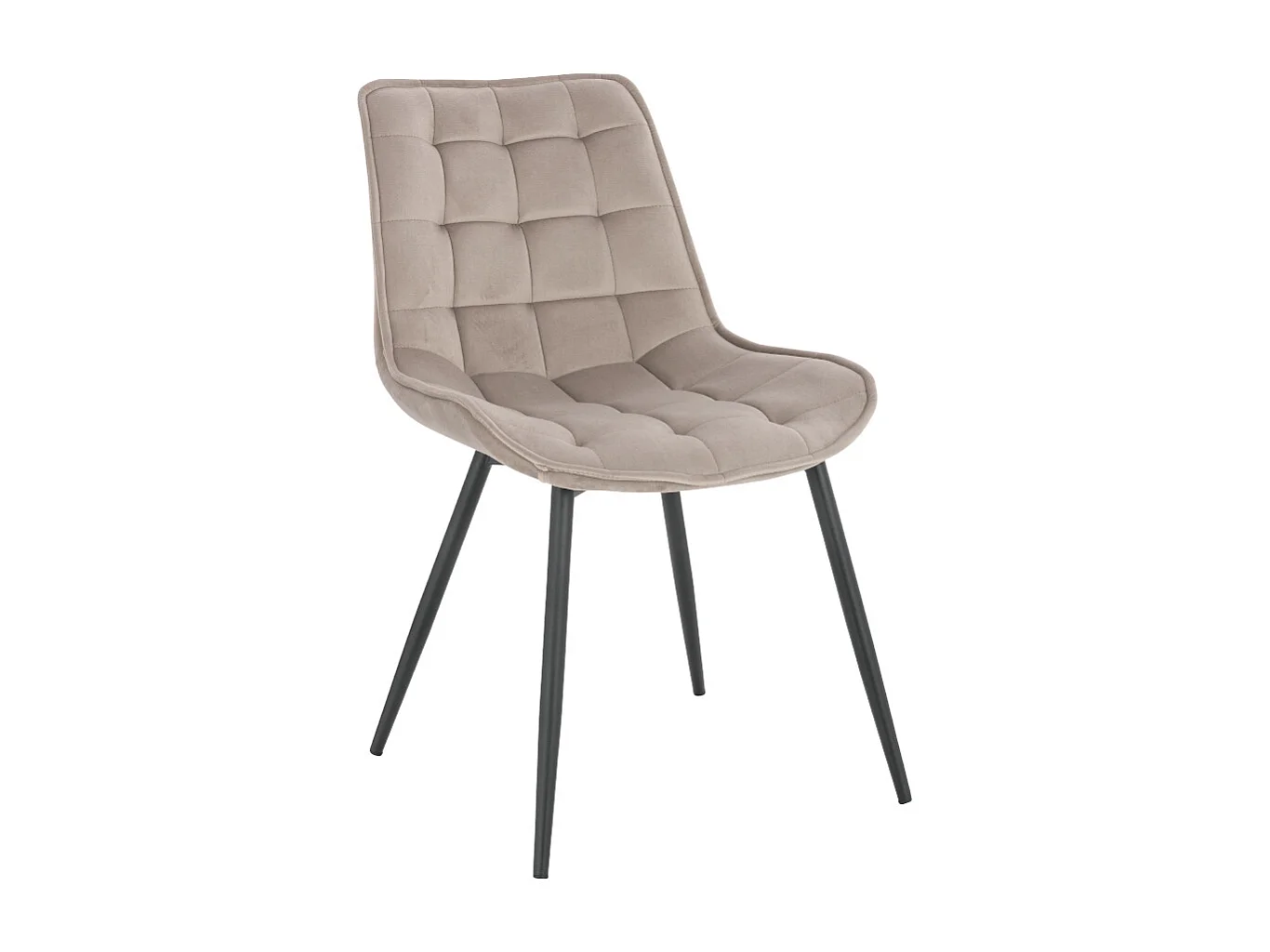 Home Deluxe Chaise rembourrée IKALO marron clair Quantité : 4