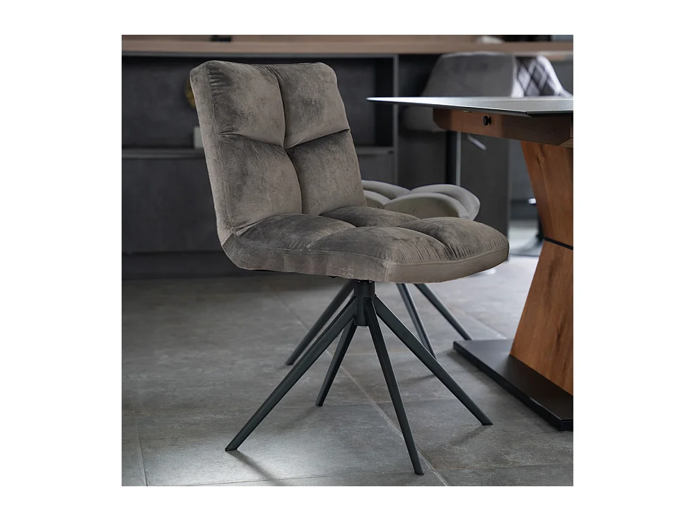 Home Deluxe Chaise de salle à manger NODA gris clair Quantité : 8