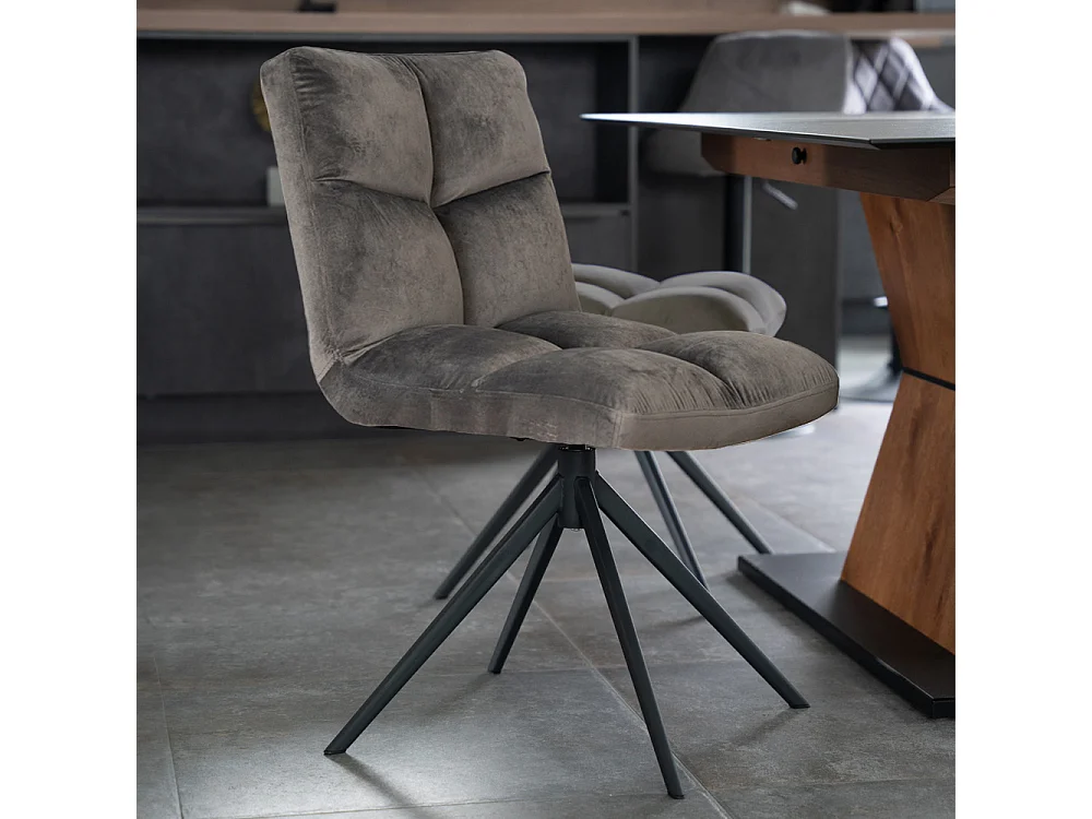 Home Deluxe Chaise de salle à manger NODA gris clair Quantité : 8