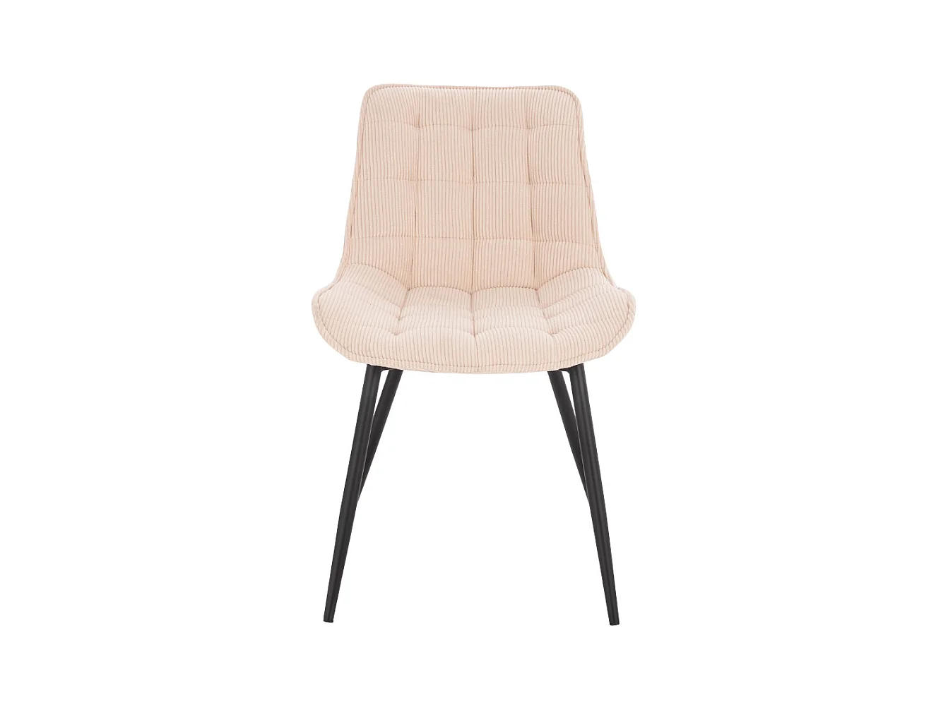 Home Deluxe Chaise de salle à manger IKALO Cord Creme Quantité : 2