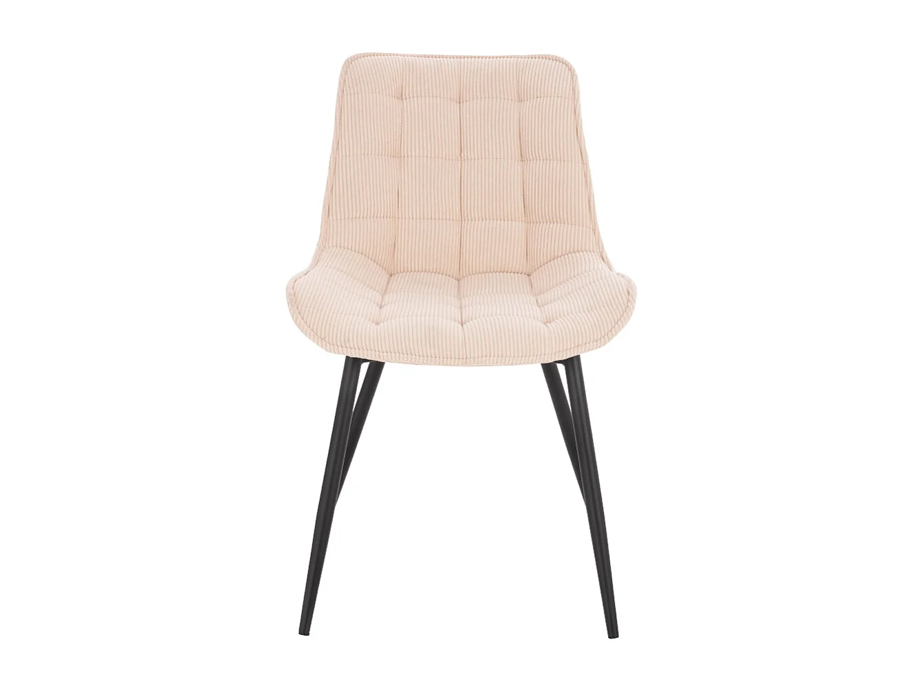 Home Deluxe Chaise de salle à manger IKALO Cord Creme Quantité : 2