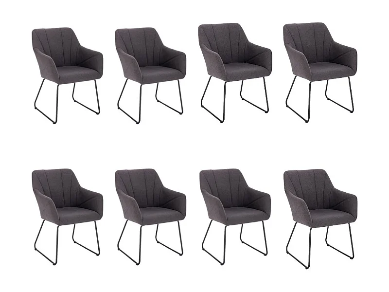 Home Deluxe Chaise de salle à manger PAKU Quantité : 8