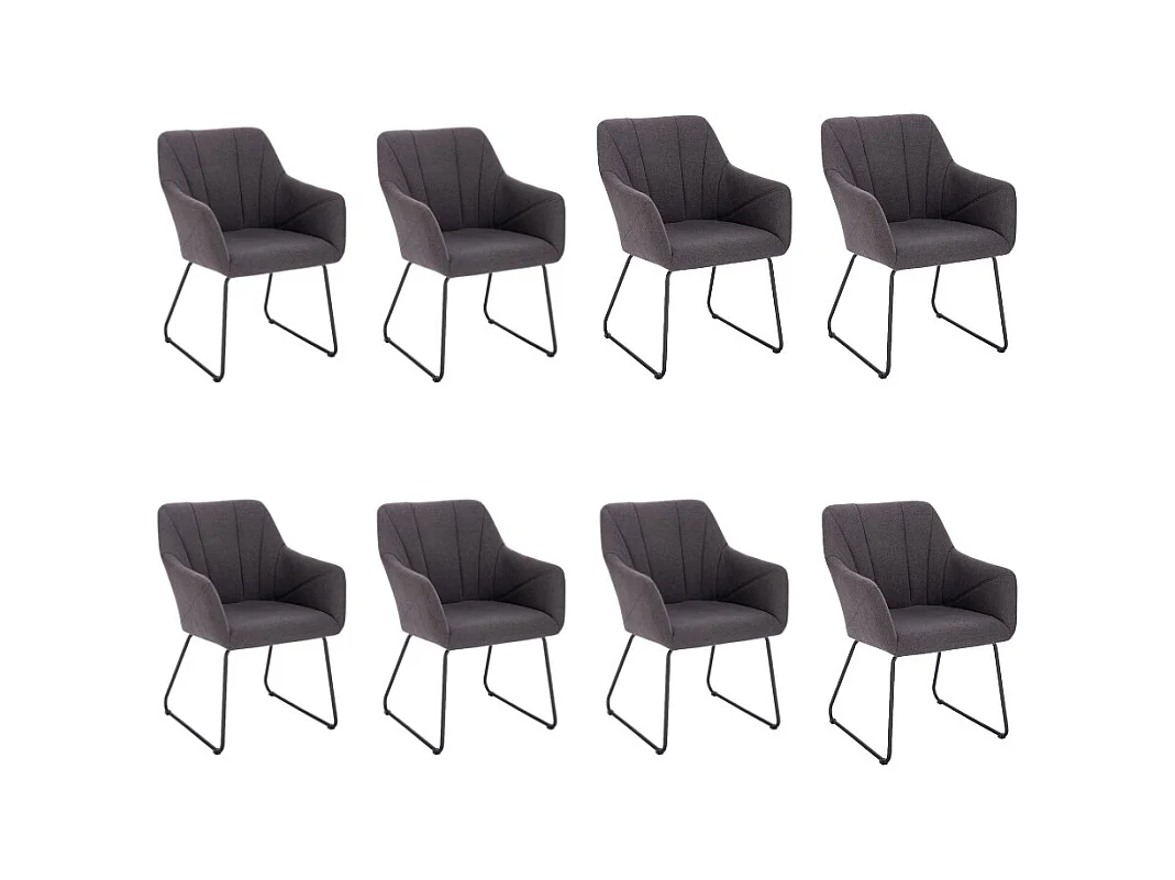 Home Deluxe Chaise de salle à manger PAKU Quantité : 8