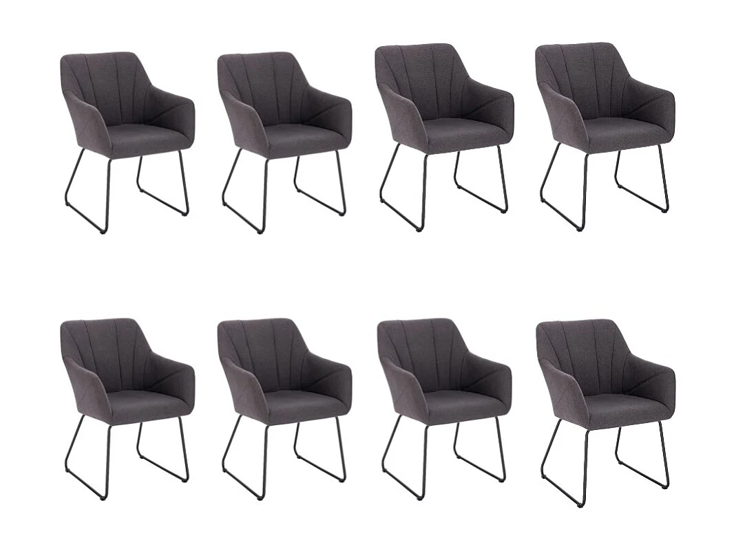 Home Deluxe Chaise de salle à manger PAKU Quantité : 8