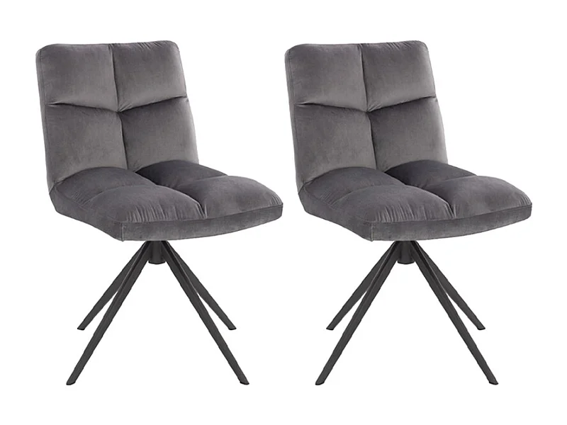 Home Deluxe Chaise de salle à manger NODA Gris clair Quantité : 2