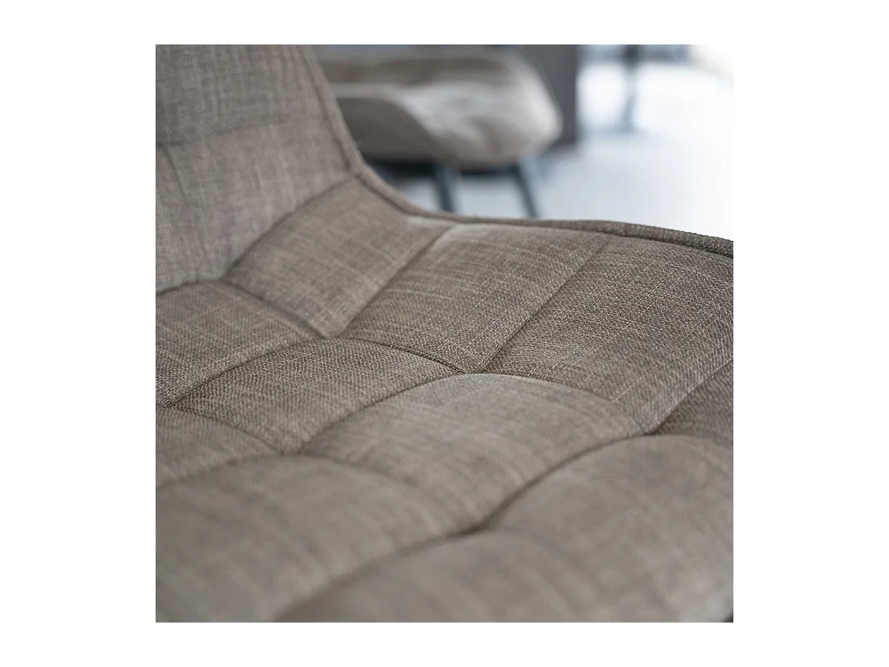 Home Deluxe Chaise rembourrée IKALO gris/marron Quantité : 8