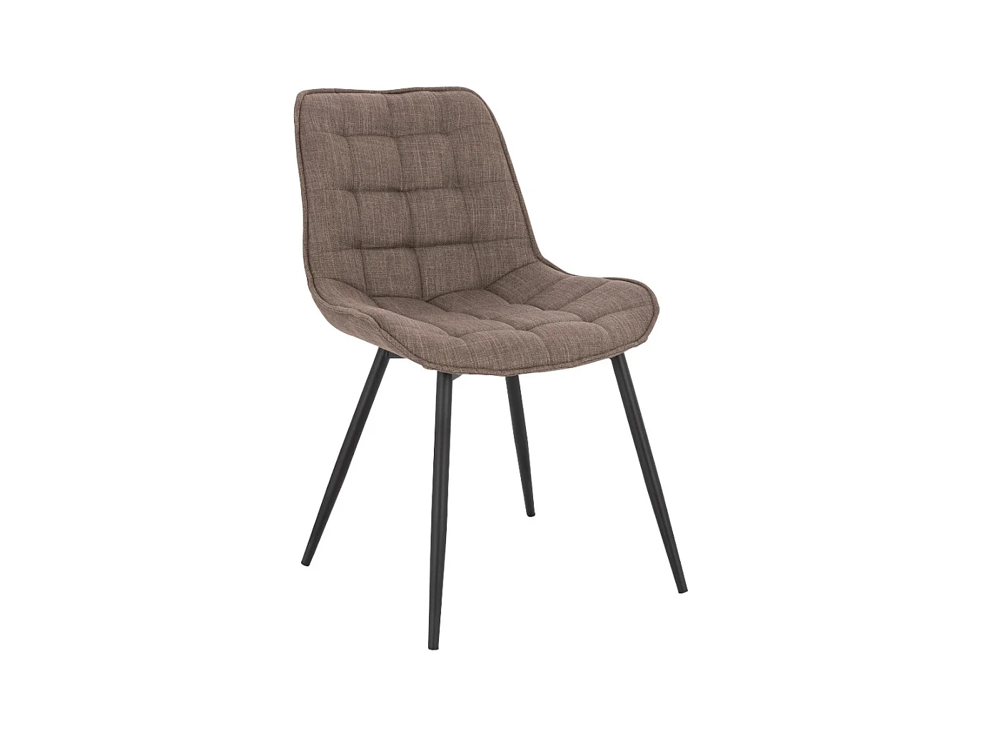 Home Deluxe Chaise rembourrée IKALO gris/marron Quantité : 8