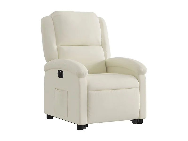 Fauteuil relax TV fonction crème 71 x 86.5 x 99.5 cm DEC028297