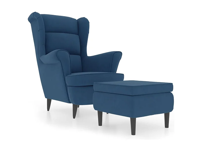 Fauteuils relax avec rebords bleue 78 x 90 x 96.5 cm DEC028689