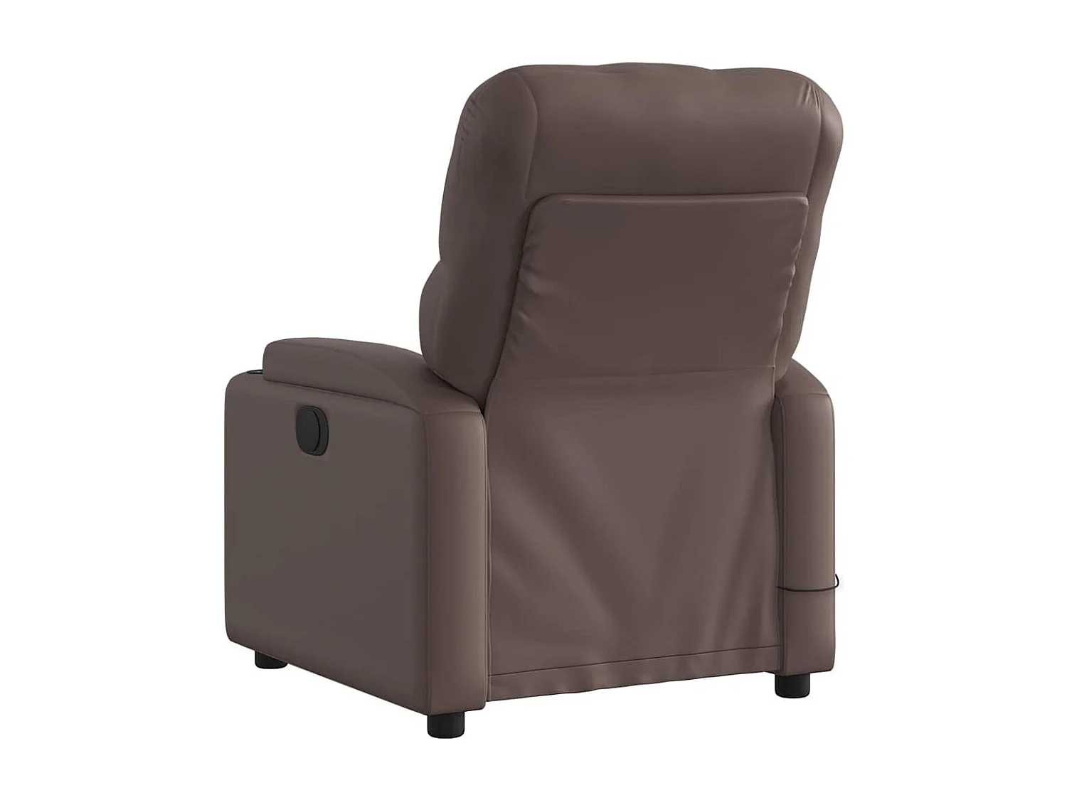 Fauteuil de relaxation TV PVC marron 74 x 86.5 x 93.5 cm DEC027203