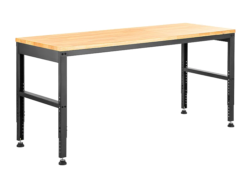 Regelbare Werktafel SucceBuy, 122 x 51 cm, met Stopcontact, voor Kantoor, Huis, Garage