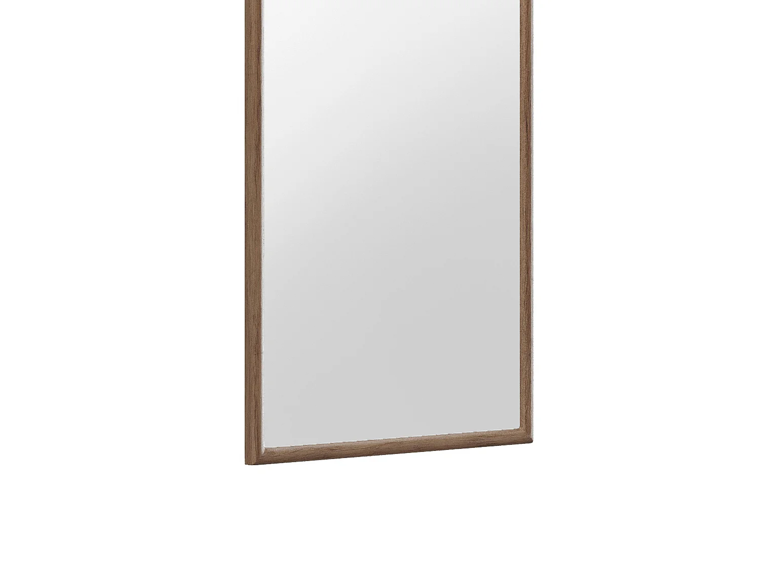 Grand miroir en bois d'hévéa - L. 60 x H. 160 cm - Naturel - SANYA
