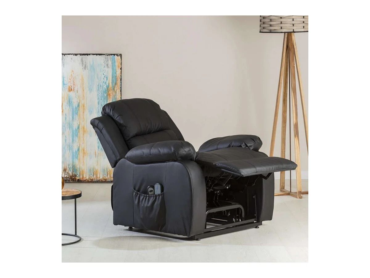 Sillón Relax Levantapersonas  Trevi Negro - Nalui