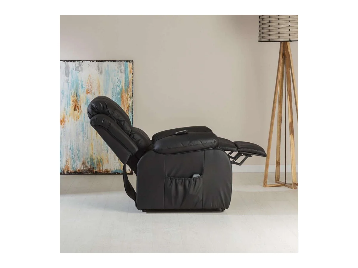 Sillón Relax Levantapersonas  Trevi Negro - Nalui