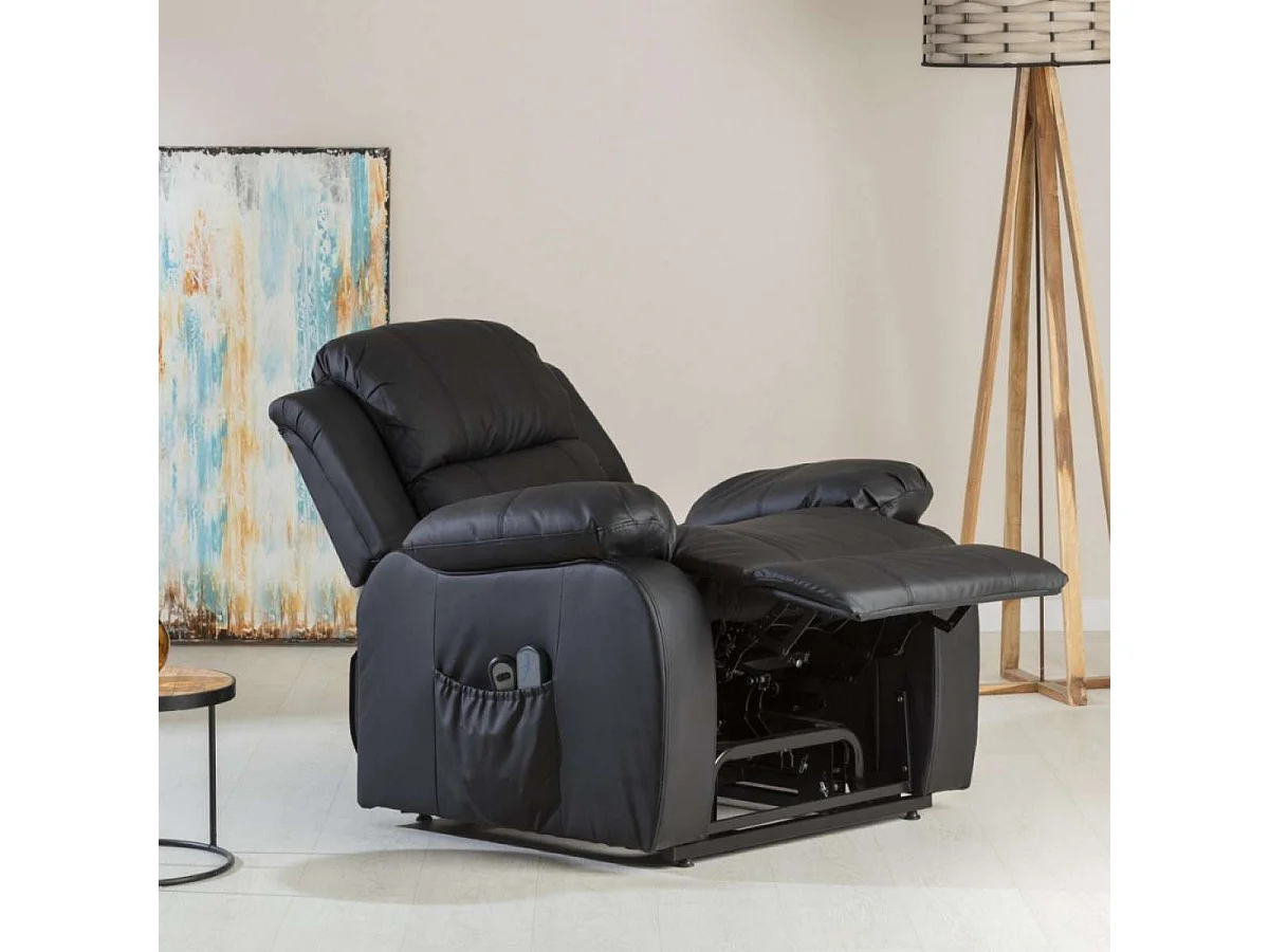 Sillón Relax Levantapersonas  Trevi Negro - Nalui