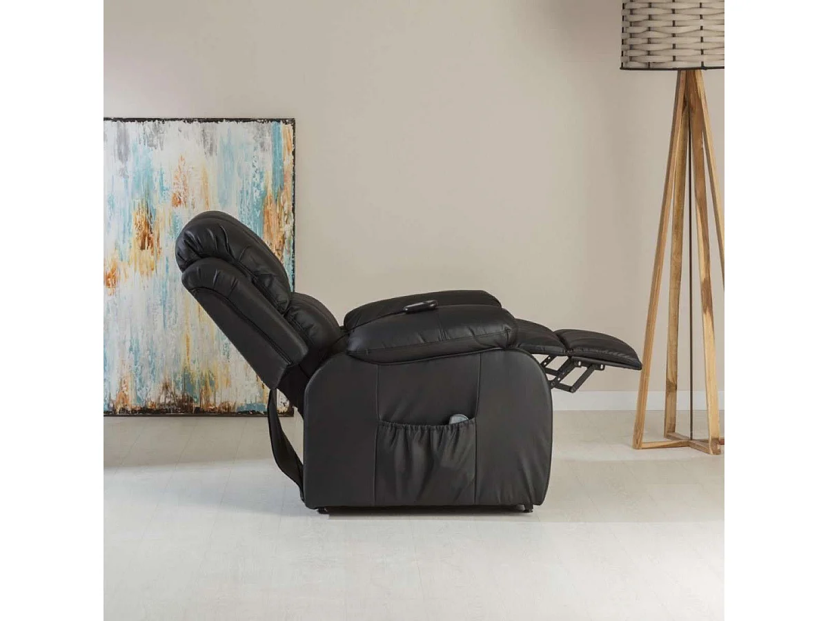 Sillón Relax Levantapersonas  Trevi Negro - Nalui