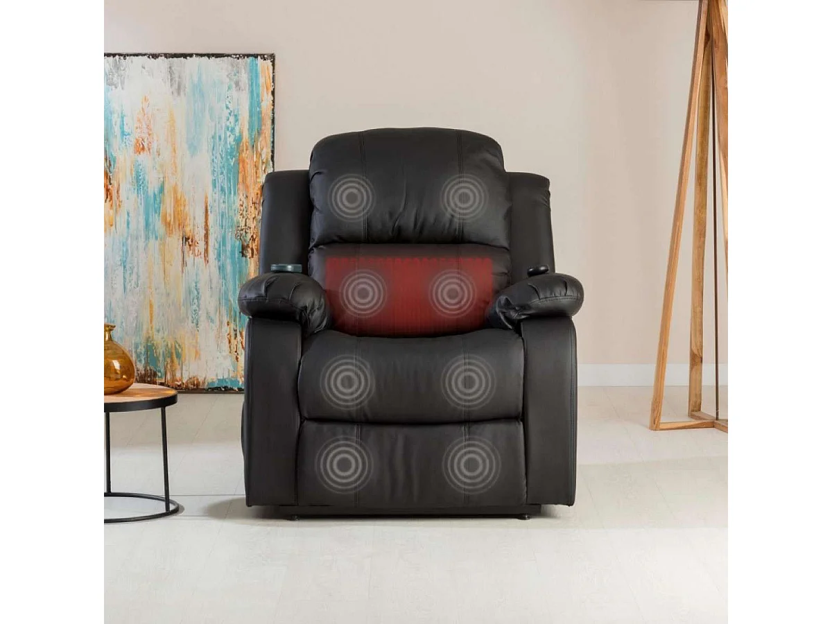 Sillón Relax Levantapersonas  Trevi Negro - Nalui
