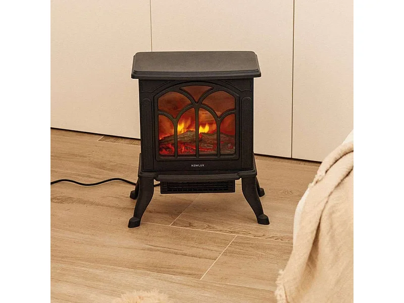 Chimenea Eléctrica  Classic Flame Negro - Newlux