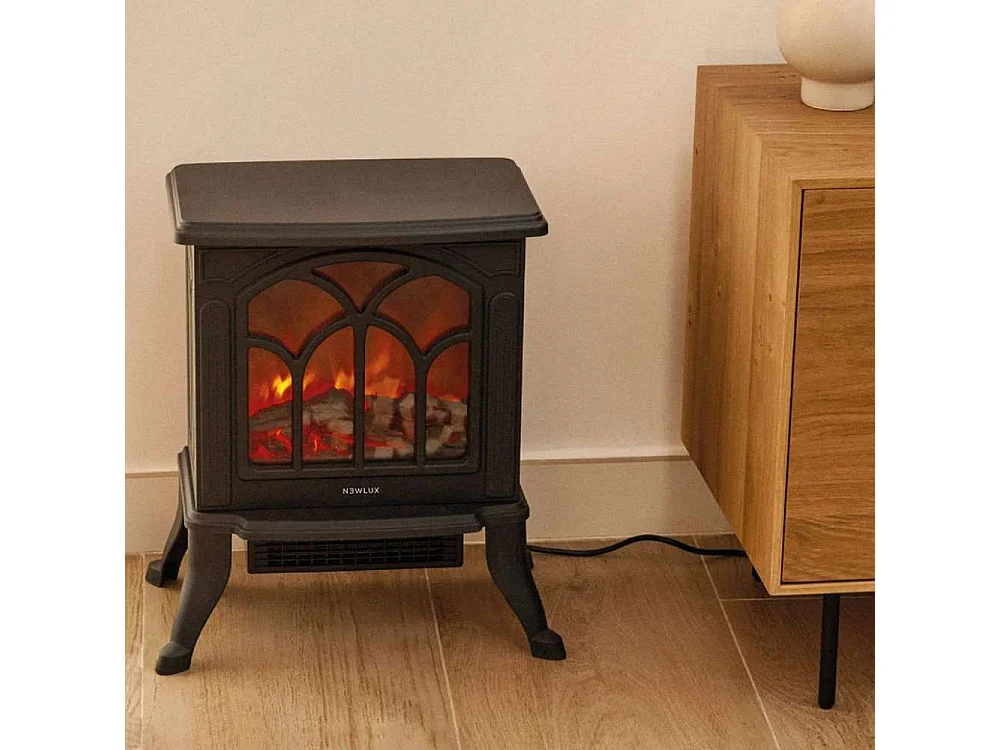 Chimenea Eléctrica  Classic Flame Negro - Newlux