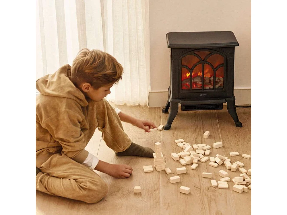 Chimenea Eléctrica  Classic Flame Negro - Newlux