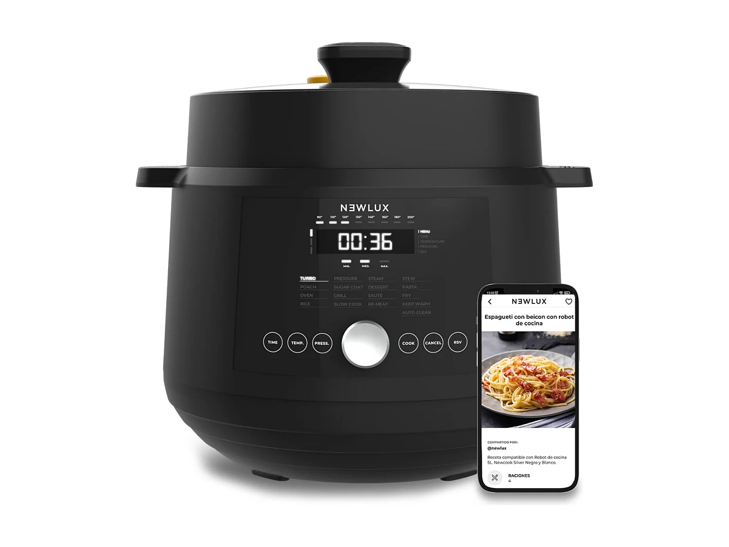 Olla Programable  SmartChef V600 Negro - Newlux
