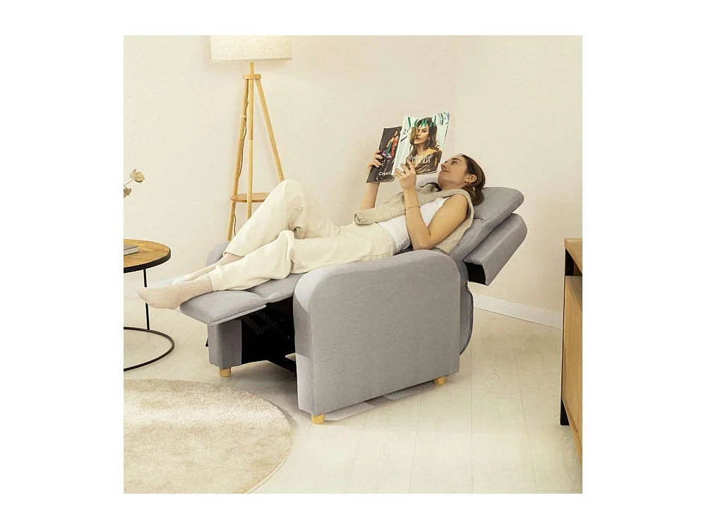 Sillón Relax  One Fabric Gris - Nalui