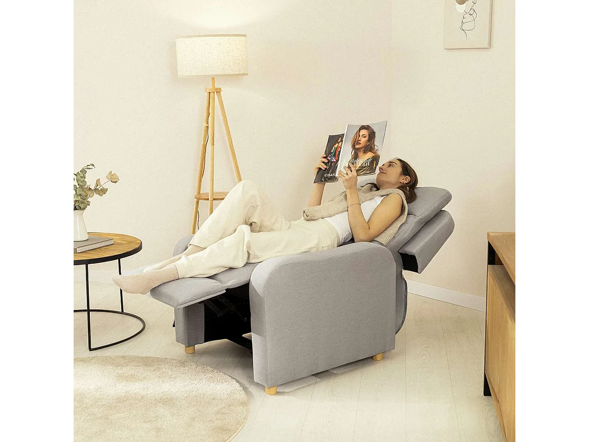 Sillón Relax  One Fabric Gris - Nalui