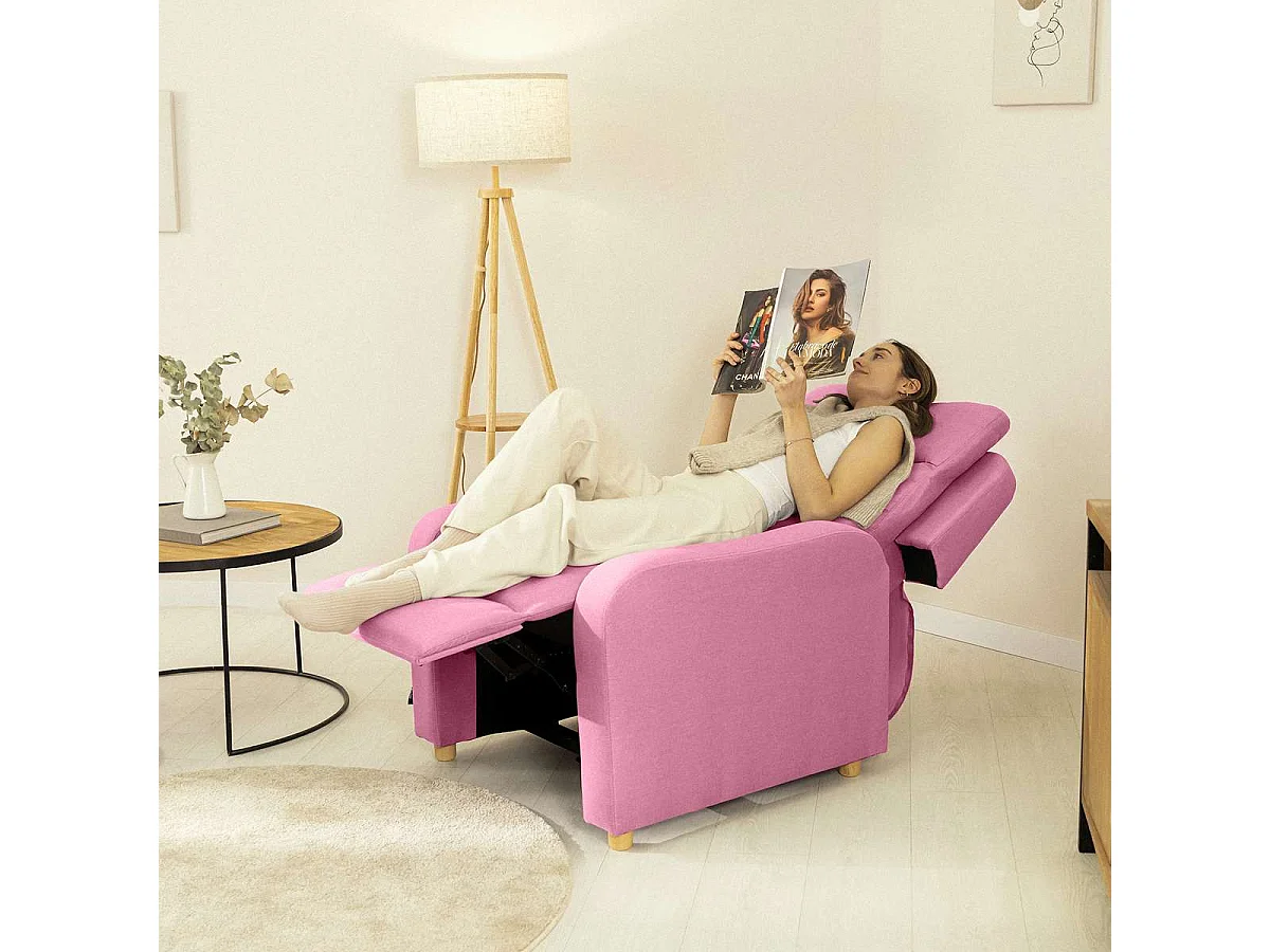 Sillón Relax  One Fabric Rosa - Nalui