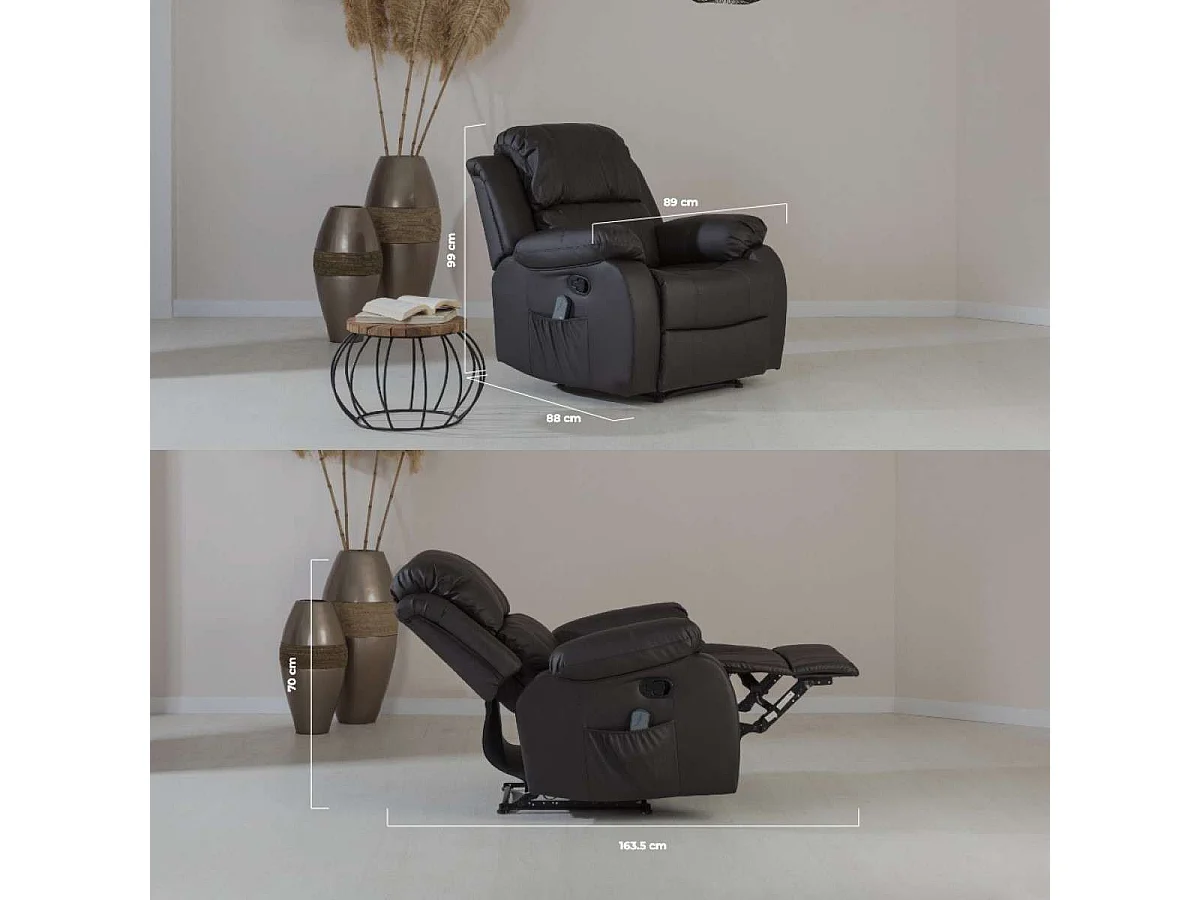 Sillón Relax  Trevi Marron - Nalui