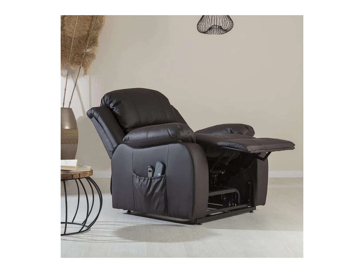 Sillón Relax Levantapersonas  Trevi Marrón Chocolate - Nalui