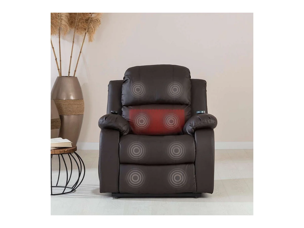 Sillón Relax Levantapersonas  Trevi Marrón Chocolate - Nalui