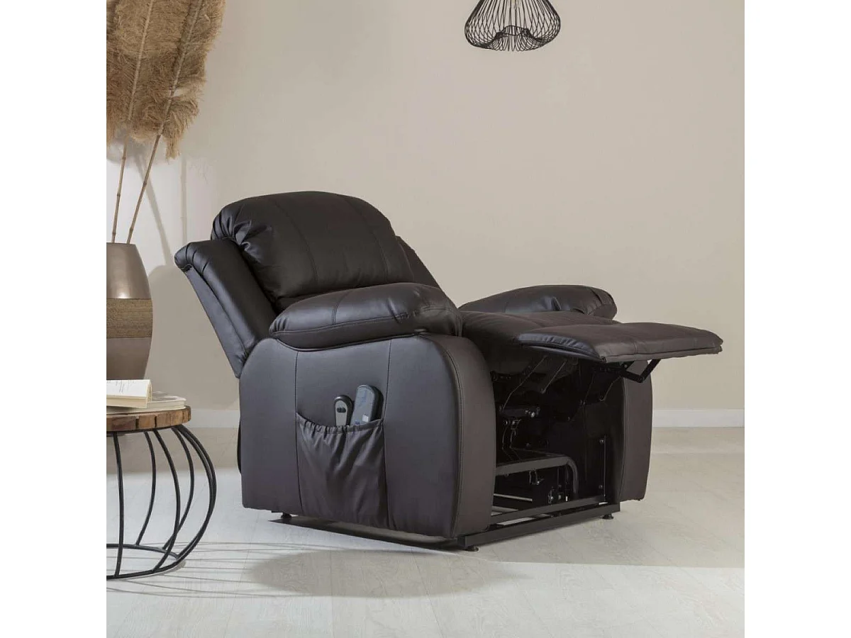 Sillón Relax Levantapersonas  Trevi Marrón Chocolate - Nalui