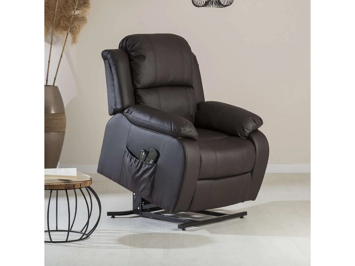 Sillón Relax Levantapersonas  Trevi Marrón Chocolate - Nalui