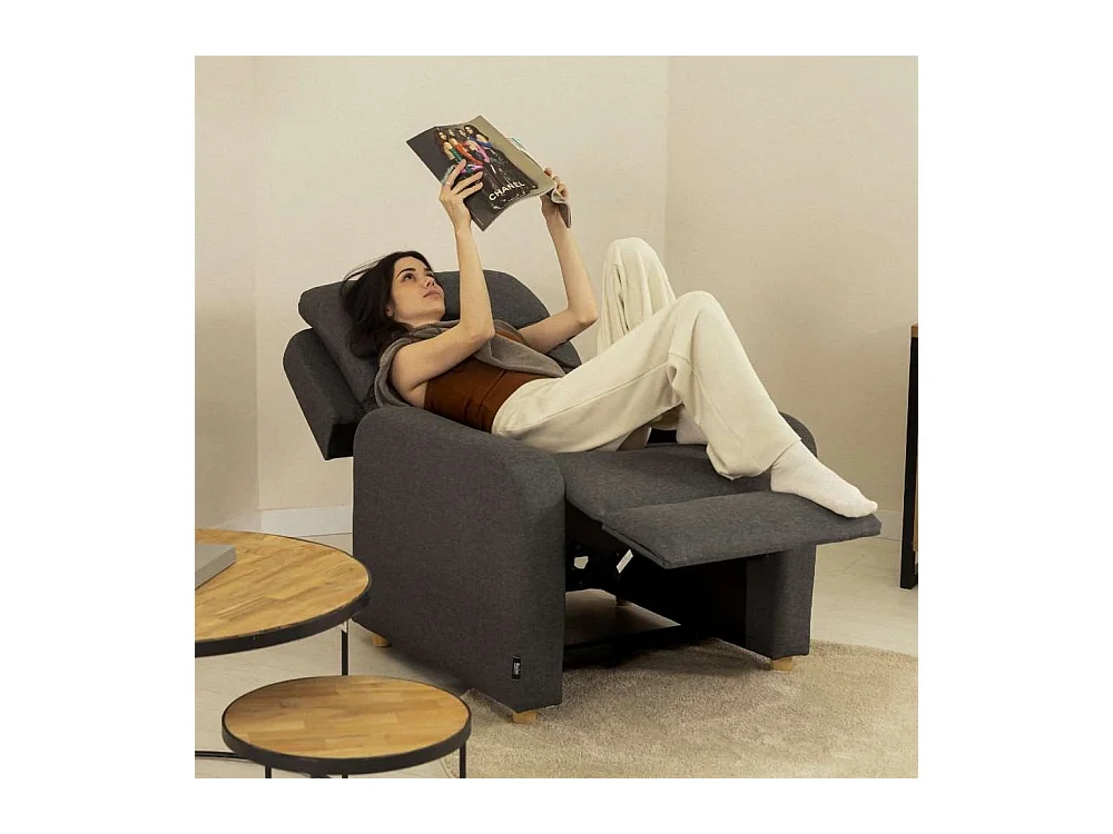 Sillón Relax  One Fabric Gris Antracita - Nalui