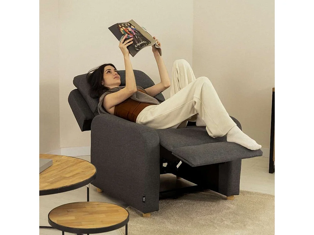 Sillón Relax  One Fabric Gris Antracita - Nalui