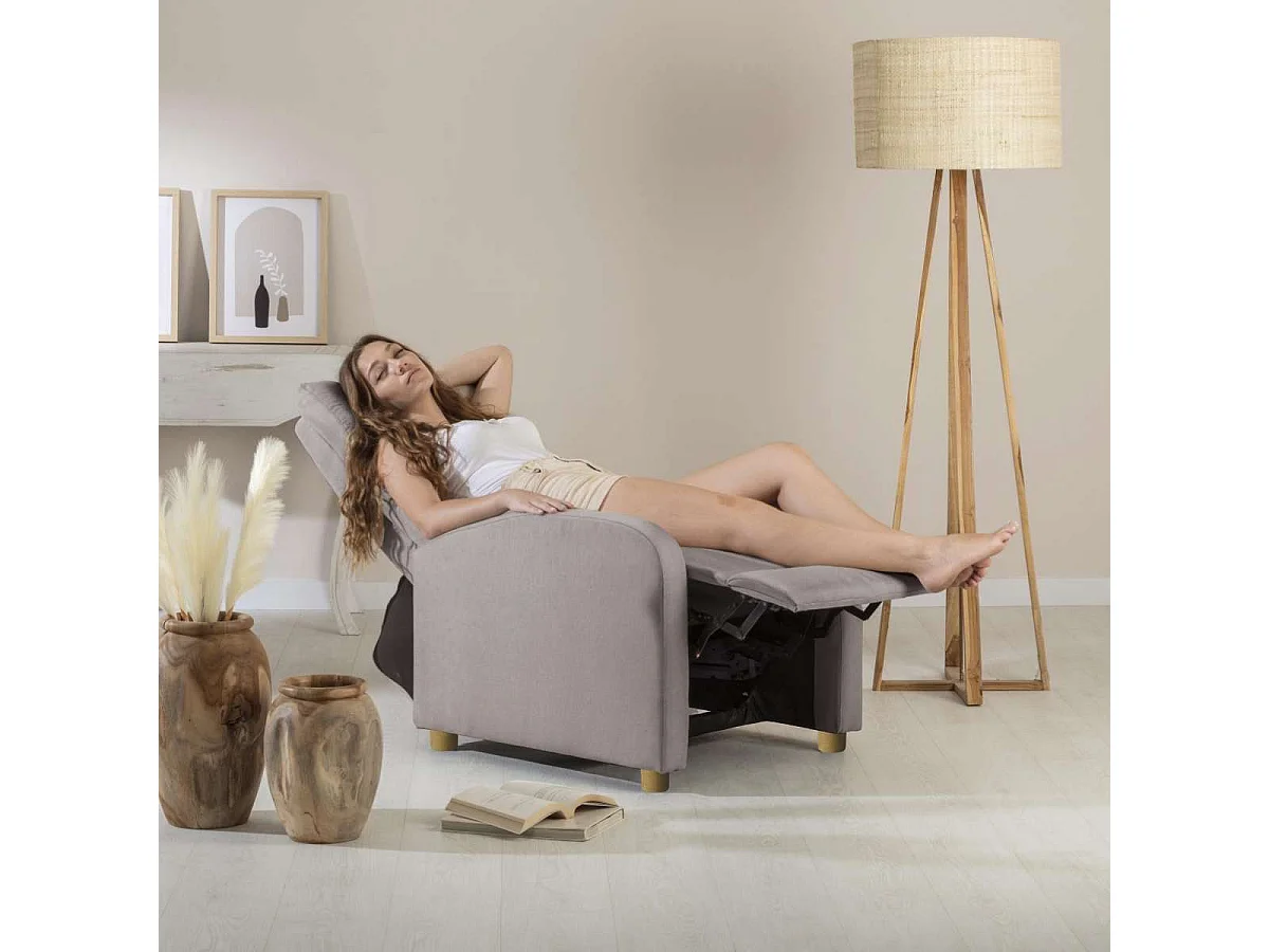 Sillón Relax  Verona Gris Claro - Nalui