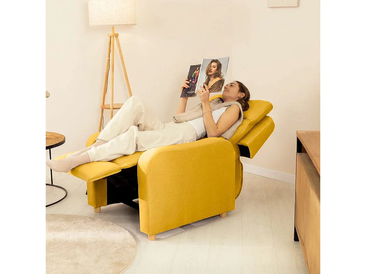Sillón Relax  One Fabric Amarillo - Nalui