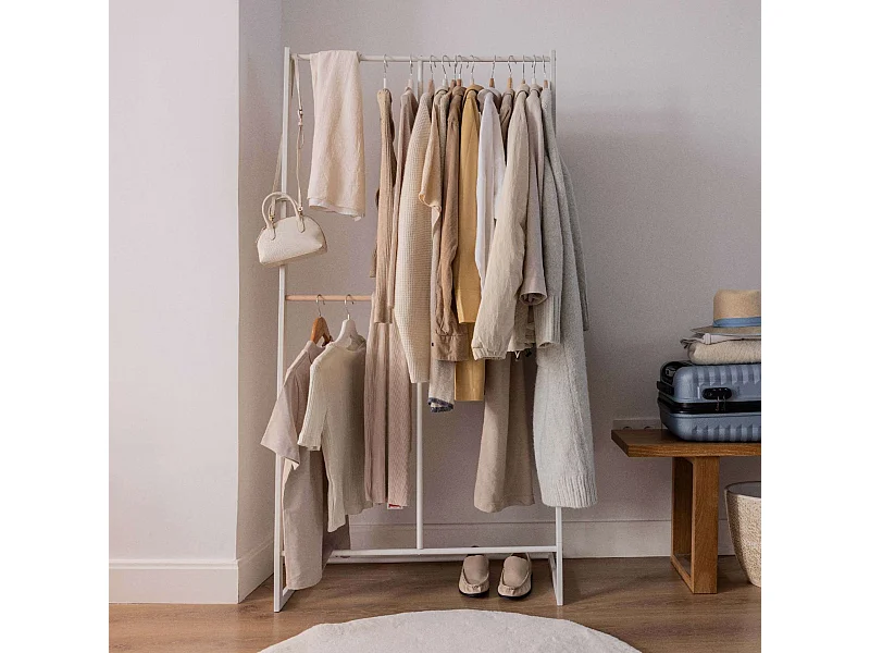 Perchero Burro  Hangy One 15 Blanco - Newlux