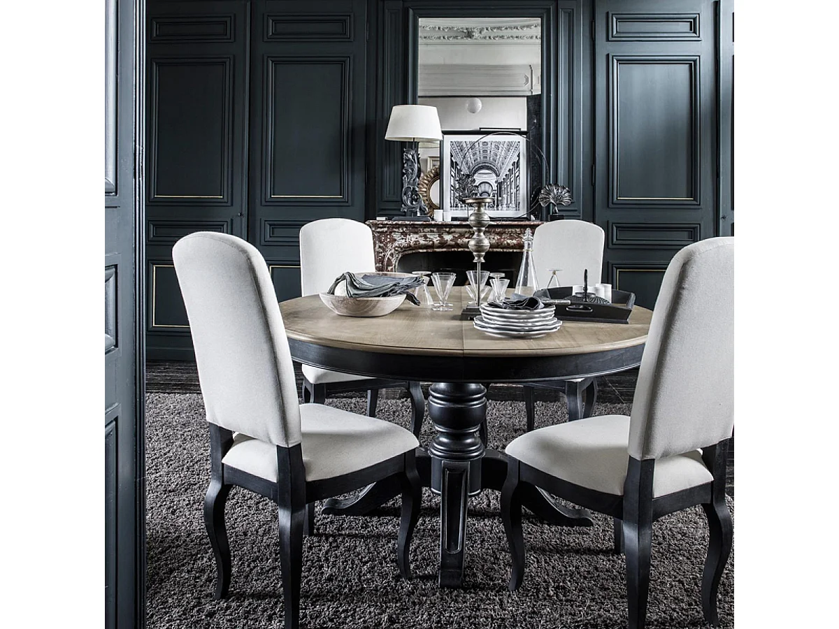 Chaise en Bois Noir de Qualité par Interior's