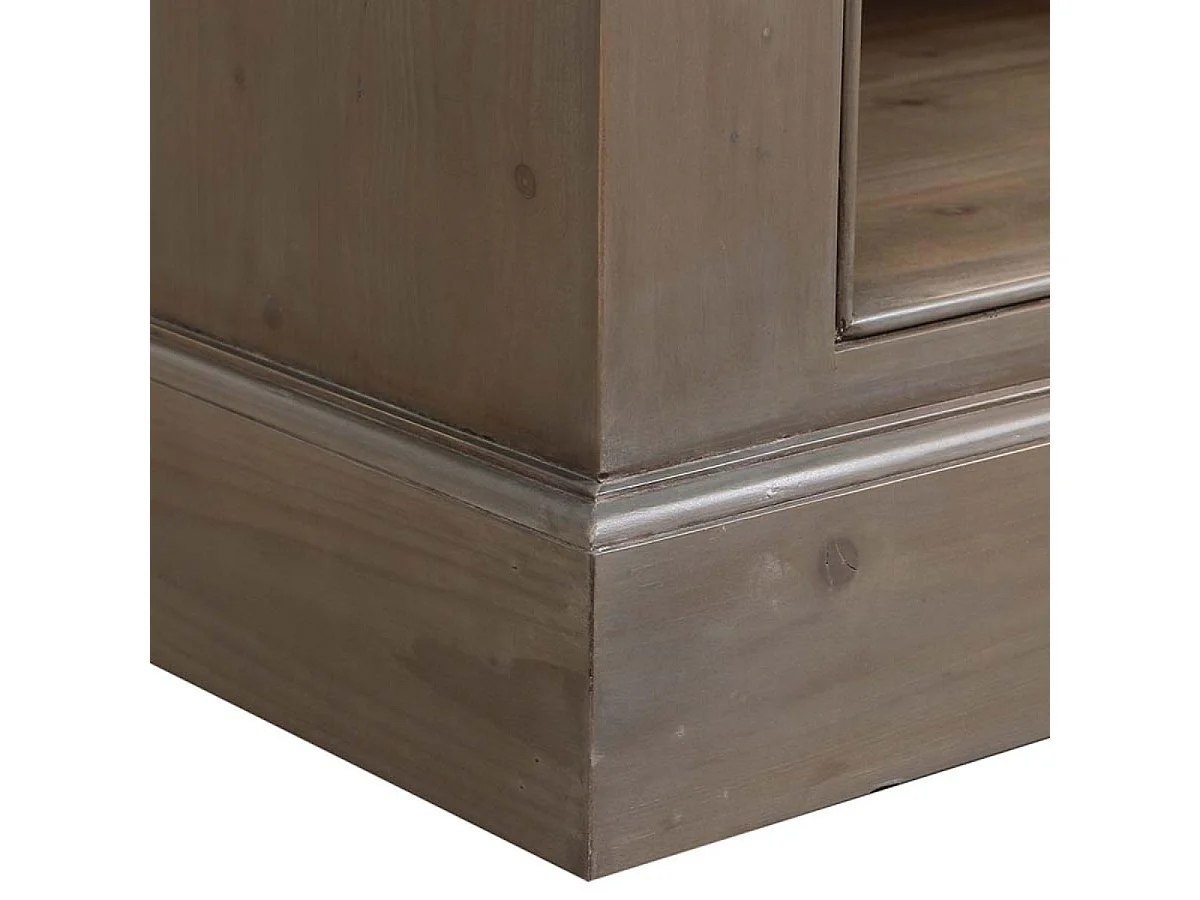 Buffet bas 2 tiroirs ouvert Bois Marron - Natural Interior's