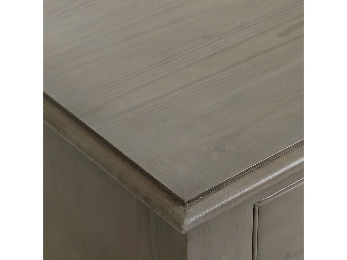 Buffet bas 2 tiroirs ouvert Bois Marron - Natural Interior's