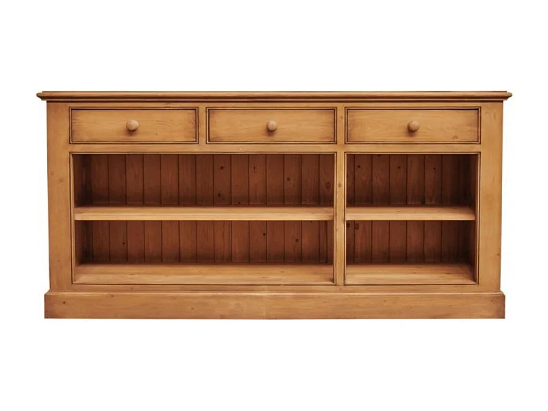 Corps de buffet bas 3 tiroirs Bois Marron - Natural Interior's