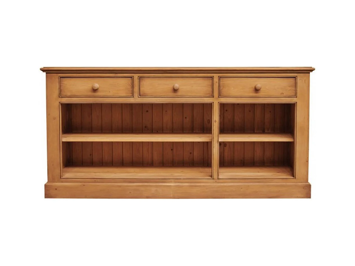 Corps de buffet bas 3 tiroirs Bois Marron - Natural Interior's