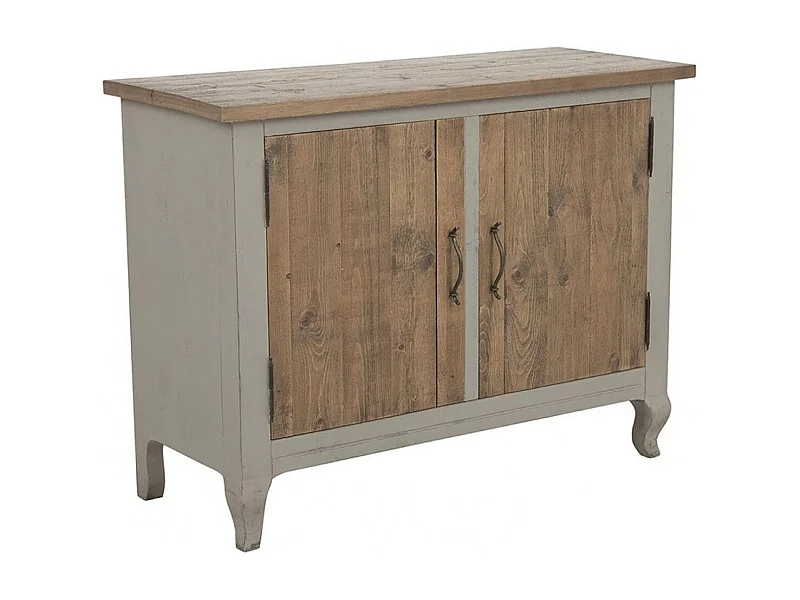 Buffet bas 2 portes Bois Gris - Provence Interior's