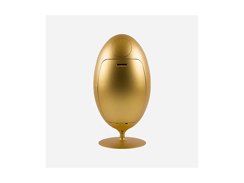 OVETTO METAL OR  - Poubelle design pour le tri sélectif