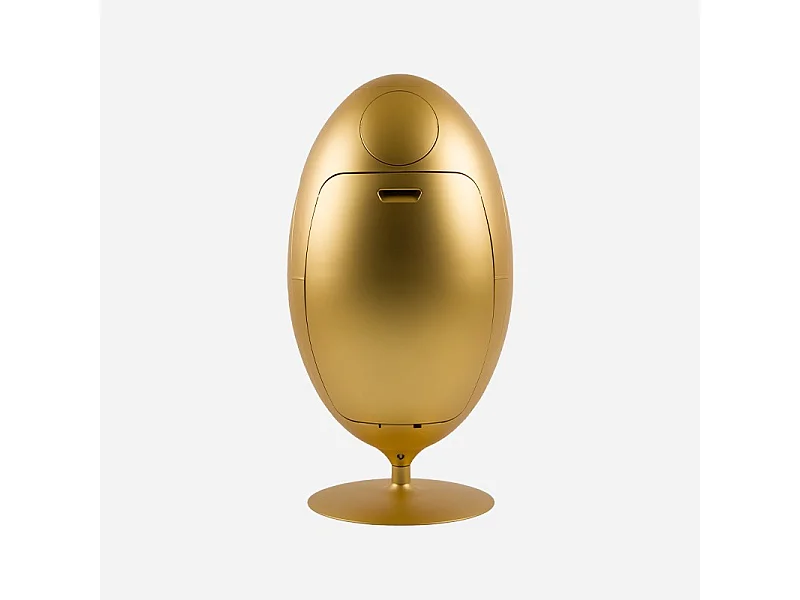 OVETTO METAL OR  - Poubelle design pour le tri sélectif