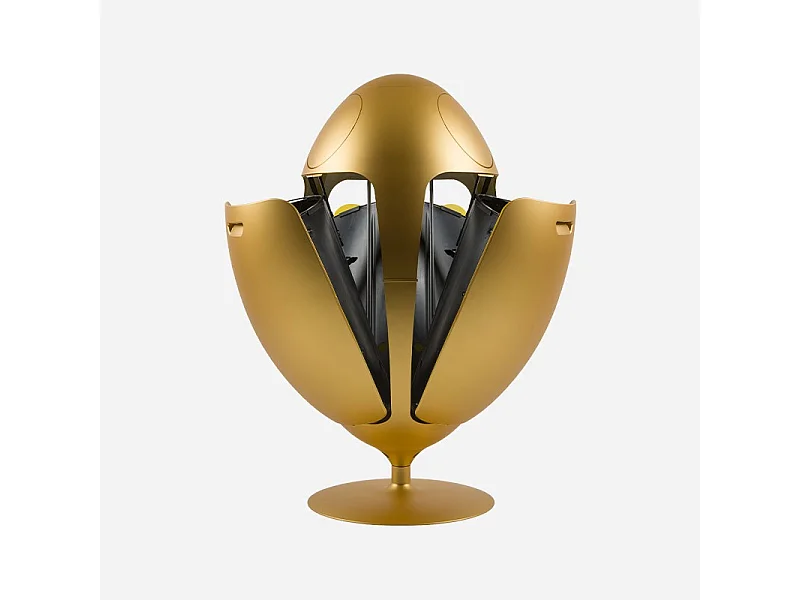 OVETTO METAL OR  - Poubelle design pour le tri sélectif