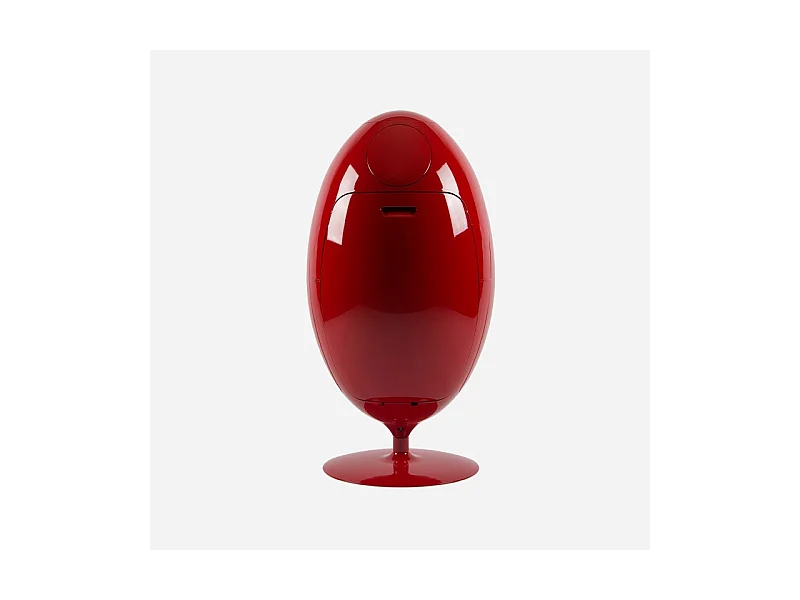 OVETTO GALA ROUGE BRILLANT  - Poubelle design pour le tri sélectif